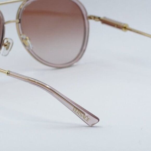 NEW VERSACE VE2260 100213 BROWN PINK GRADIENT SUNGLASSES - Picture 6 of 11
